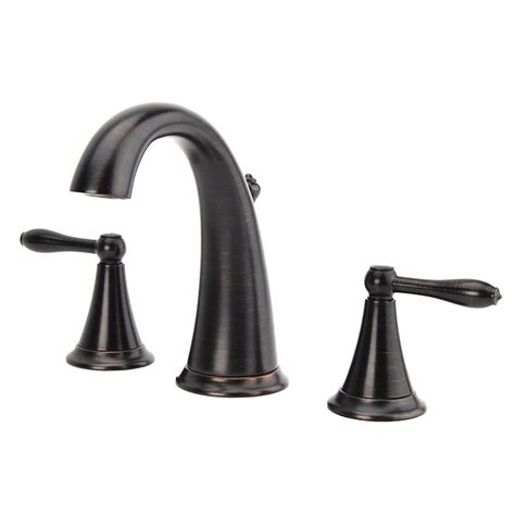 The finish makes it flows beautifully with almost any kitchen's style. Fontaine Montbeliard Oil Rubbed Bronze Widespread Bathroom ...