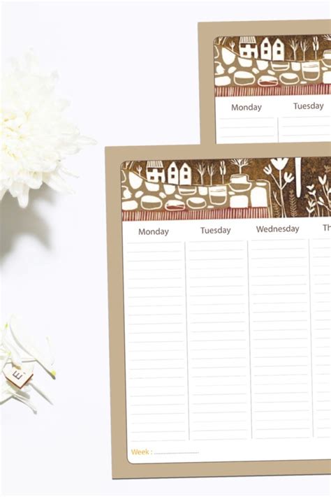 A4 Weekly Desk Planner To Do List Weekly Planner Pad Weekly Desk