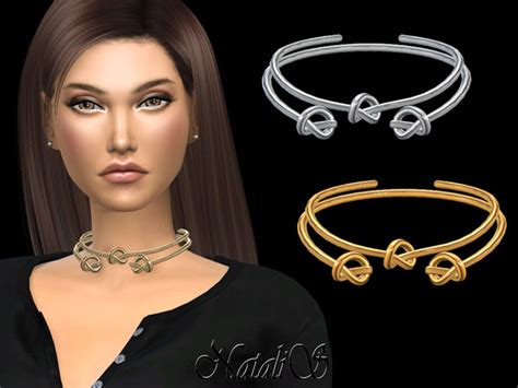 Knot Double Choker By Natalis At Tsr Sims 4 Updates