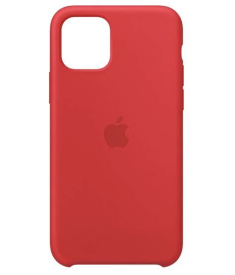 Apple Iphone 11 Pro Max Plain Cases Atharva Inc Red Silicone Case