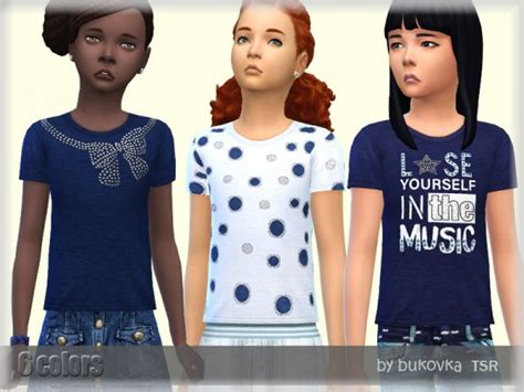 The Sims Resource T Shirt Blue By Bukovka • Sims 4 Downloads
