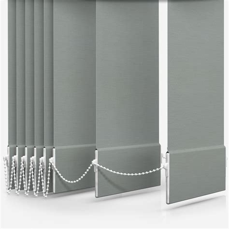 Deluxe Plain Dove Grey Vertical Blind Replacement Slats Blinds Direct