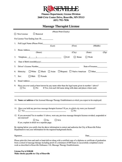 Massage Therapist Certificate Template Fill Online Printable