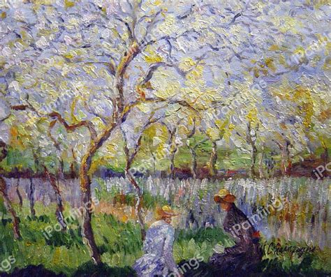 Springtime Painting By Claude Monet Reproduction