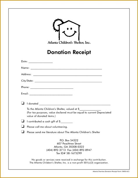 Donation Form Template For Non Profit Fabtemplatez