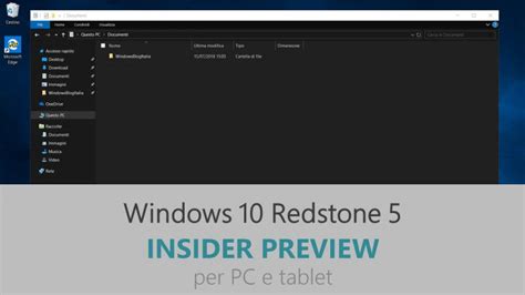 Download E Novità Di Windows 10 Redstone 5 Insider Preview Build 17733