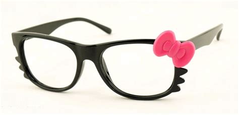 hello kitty bow style black glasses frame pink bow bag ebay