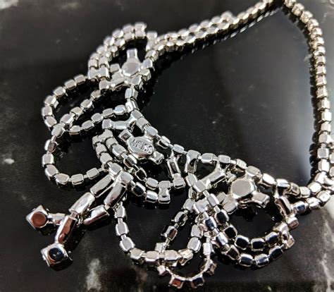 Vintage Sensational Faux Diamond Necklace Jewellery By Weiss Etsy