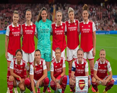 Arsenal Women Footballers 5d Diamond Painting Diamondpaintingsshop