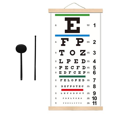 Buy Snellen Eye Chart Eye Charts For Eye Exams 20 Feet With Wooden