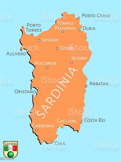 / aluguer de automóvel sardenha mapa do site. Mapa Da Itália Ilha De Sardenha - Arte vetorial de stock e ...