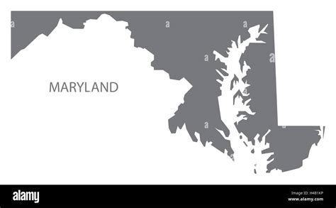 Maryland Map Cut Out Stock Images And Pictures Alamy