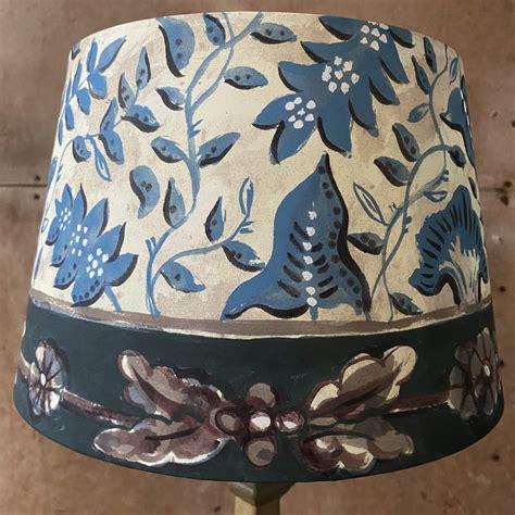 Printed Lampshades Based On Hand Painted Bloomsbury Designs