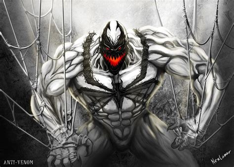Anti Venom By Nexlamar On Deviantart Spiderman Friends And Foe