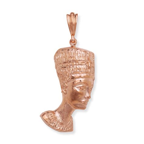 Large Copper Queen Nefertiti Pendant Made In The Usa Betterjewelry
