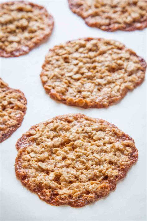 Add margarine and blend into oats mixture. Oatmeal Lace Cookies Recipe | SimplyRecipes.com