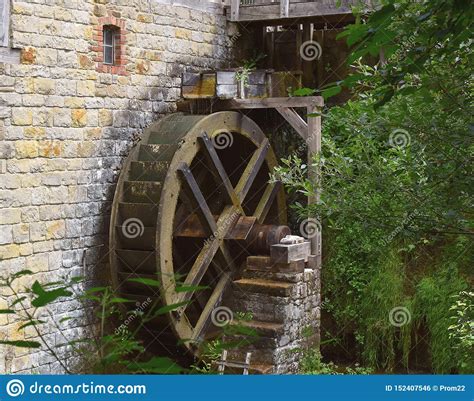 Old Working Watermill Mill Wheel Detmold Germany Stock Photo Image