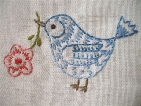 Pin By Gina Fowler On Gentle Work Cottage Birds Embroidery