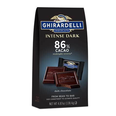 Ghirardelli Intense Dark Chocolate Squares 86 Cacao 487 Oz