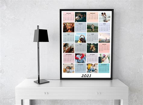 2021 Photo Calendar Personalized Calendar 2021 Custom Etsy