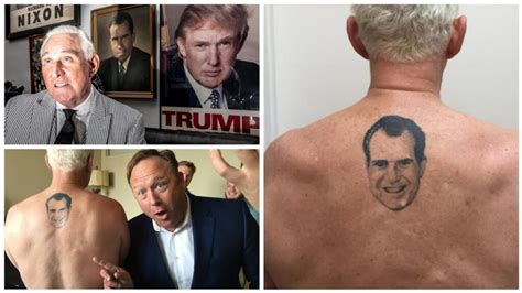Roger Stone Has A Nixon Tattoo On His Upper Back Body Tattoo Art