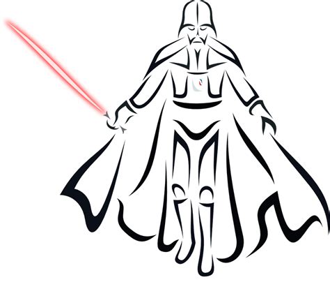 Darth Vader Line Drawing Free Download On Clipartmag