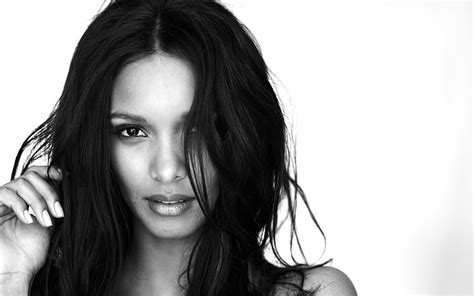 lais ribeiro women monochrome black hair and mobile backgrounds women dark hair hd