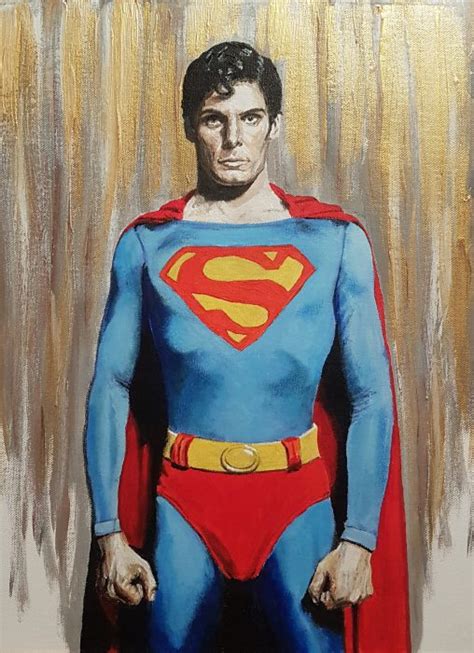 Superman Painting Nick Paints Surrey Based Artist