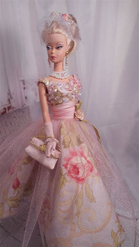 Silkstone Barbie Doll In Pink Gown Barbie Gowns Barbie Pink Dress Barbie Dress