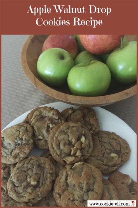 Easy Apple Walnut Drop Cookies Recipe Use Just 1 Apple