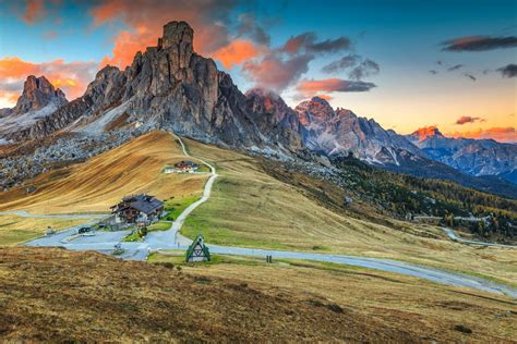 Giau Pass Snowy Tops Italy Road Trips Dolomites Landscape Photos