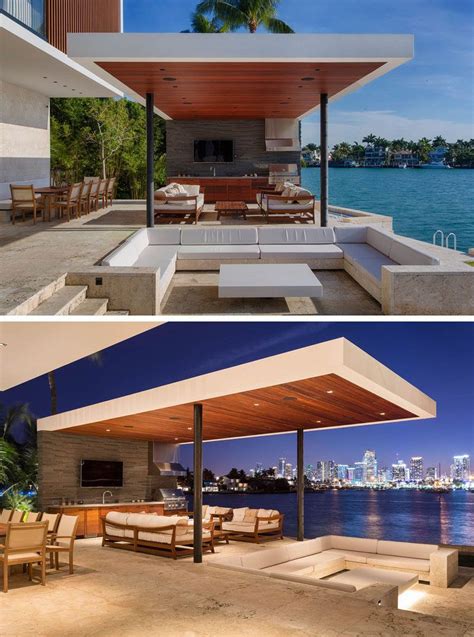 A New Modern Waterfront Home Arrives In Miami Outdoor