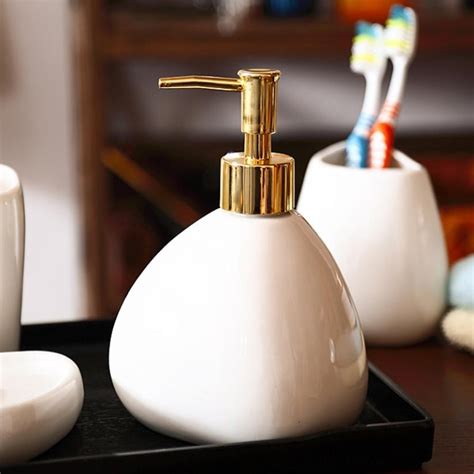 Ceramic Bathroom Set White Ceramic Bathroom Accessories Set