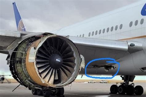 United Flight Engine Failure Images Reveal Puncture In Planes