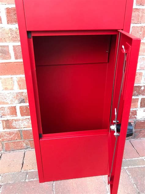 Metz Large Red Letter Box Post Box Mail Letterbox Top Drop Tall Parcel