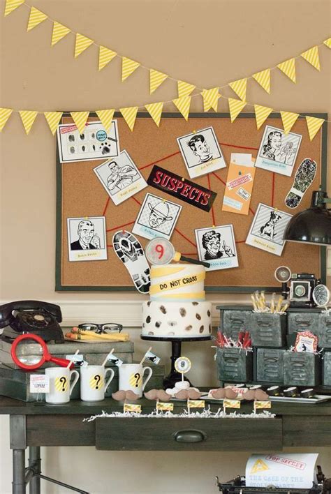 Detective Birthday Party Ideas Photo 1 Of 156 Spy Birthday Parties