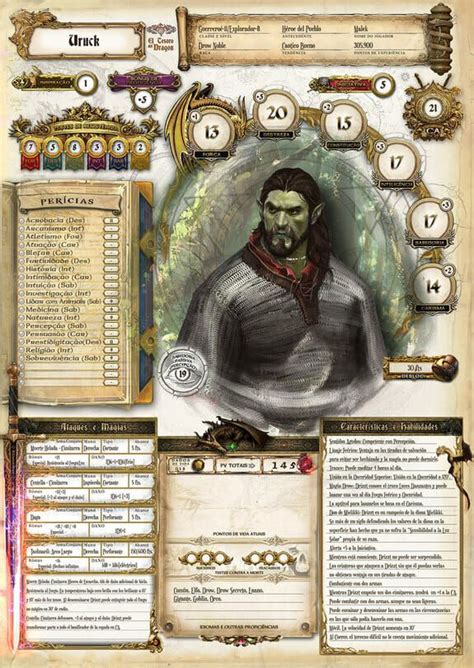 These Custom Dungeons Dragons Character Sheets Are A Work Of Art