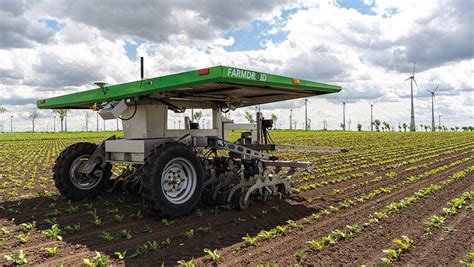 Solar Powered Robot Drills And Weeds On Shropshire Farm Kindharvestag