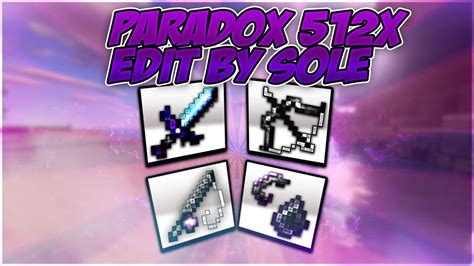 Minecraft Pvp Texture Pack Paradox 512x Edit By Sole 100 Likes