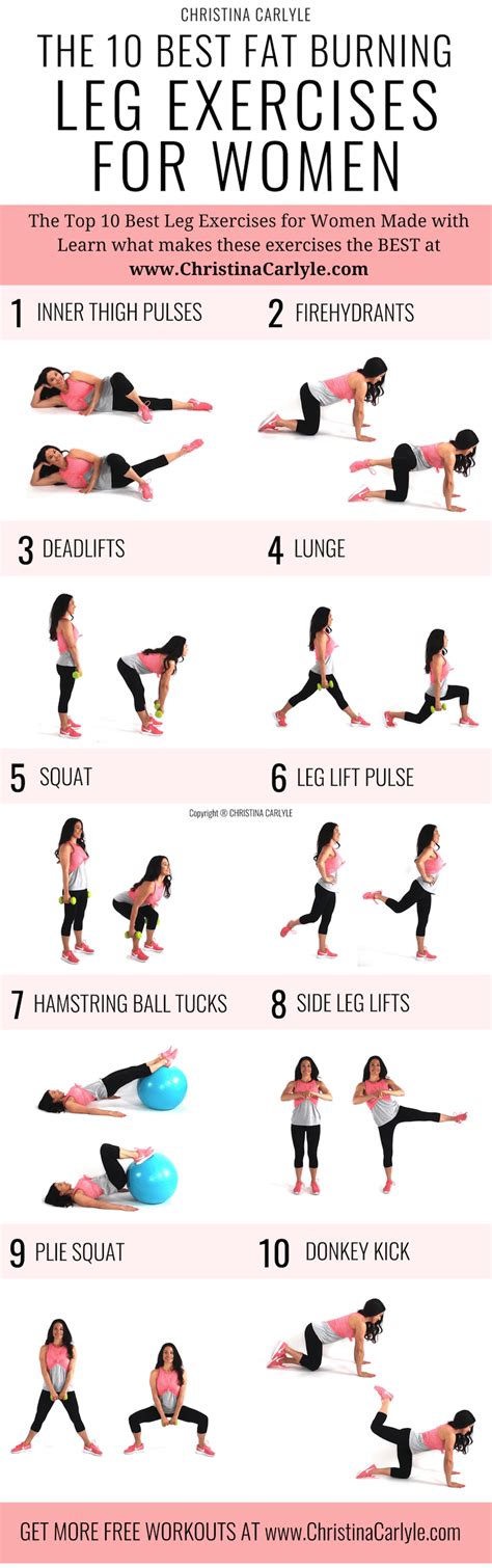 The 10 Best Leg Exercises For Women Christina Carlyle