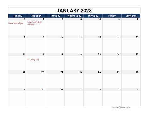 Best 2023 Calendar In Excel Photos – Calendar With Holidays Printable 2023