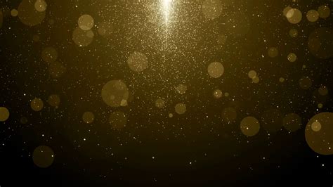 Particles Gold Bokeh Glitter Awards Dust Abstract Background Loop