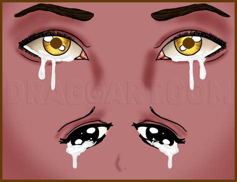 How To Draw Crying Eyes Step By Step Drawing Guide By Dawn Dragoart