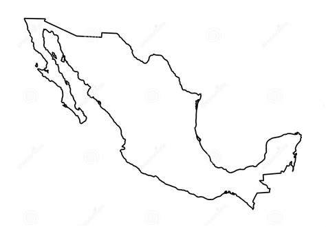 Mapa De Mexico Gratis Para Colorear Imprimir E Dibujar Coloringonlycom