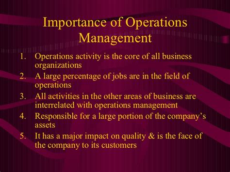 It does not operate in isolation from the. Classification and Purpose of Production and Operations ...