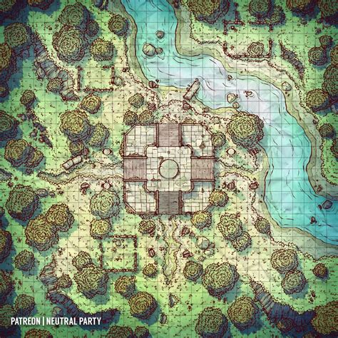 Ancient Ruins Dndmaps Fantasy Map Dnd World Map Dungeon Maps