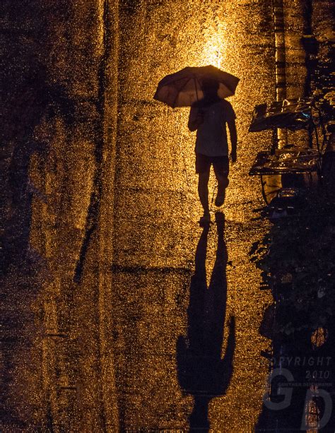 Monsoon Season In Manila Dramatic Light And A Heavy Rain Shower At