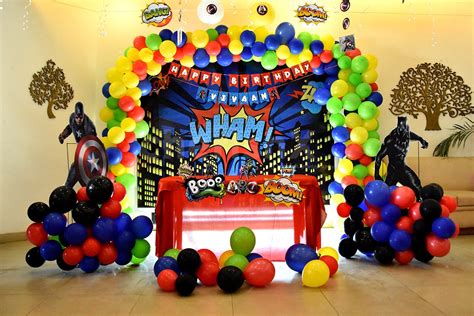 Amazing Kids Superhero Decor For A Perfect Kids Birthday Party In