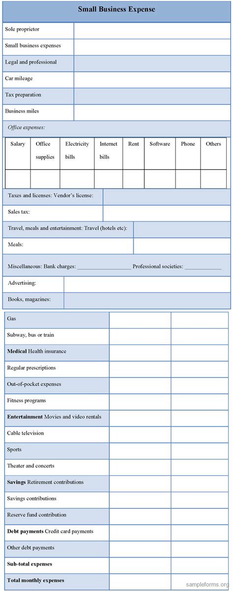 Printable Small Business Forms Printable Forms Free Online