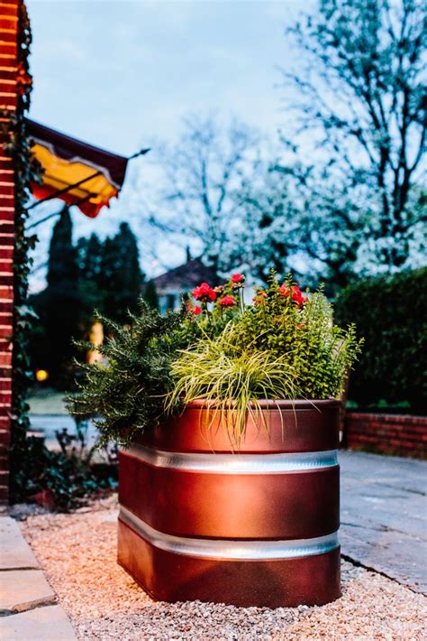 Diy Faux Copper Planters Couture House Interiors Stock Tank